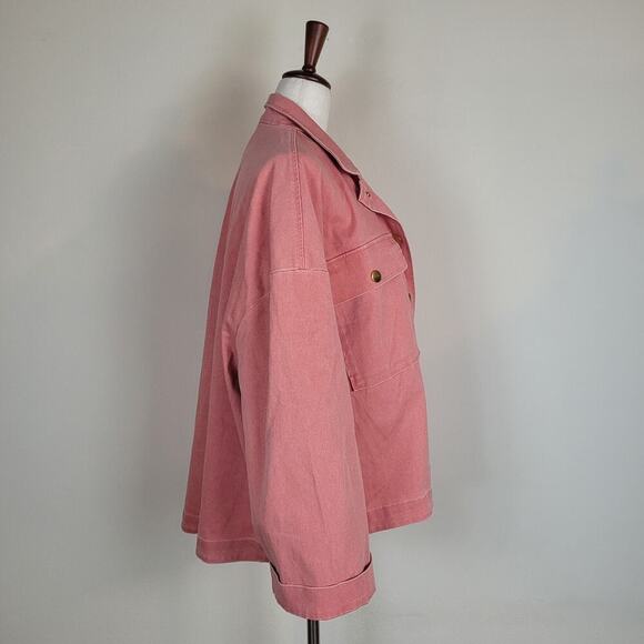Tuckernuck x Nantucket Reds Stretch Twill Marant Shirt Jacket Womens XXL NEW - Picture 4 of 13